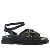 Papete Fivela Preto Tiras Em X Det Prata S 21564 0214 0003 Schutz